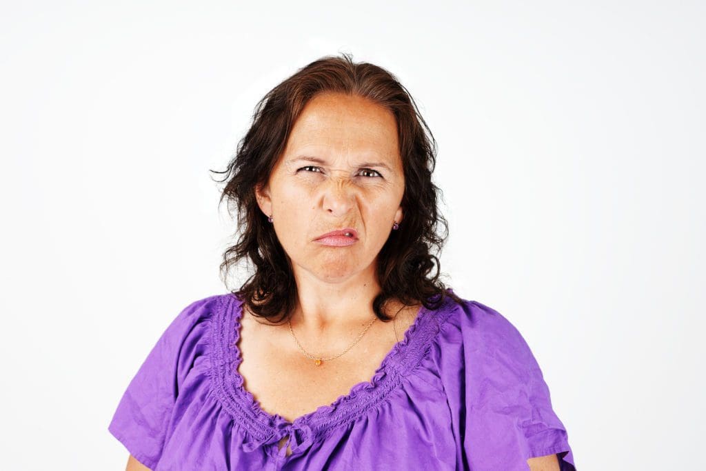Grumpy Middle Age Woman