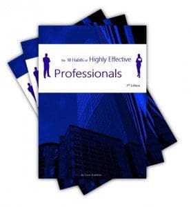 10 habits of highly effective professionals stack white bg