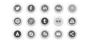 social media icons hilite