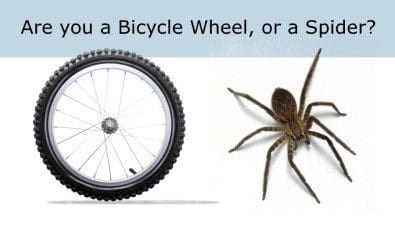 bike wheel or spider