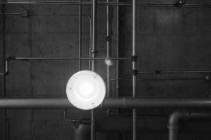 black and white industry factory lamp