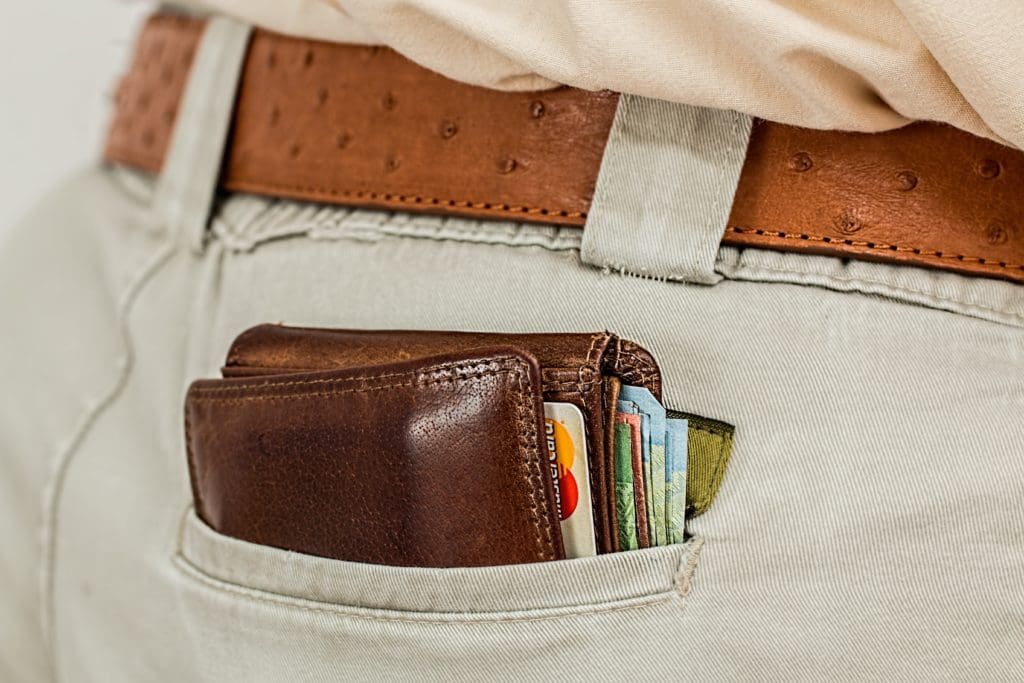 wallet cash credit card pocket